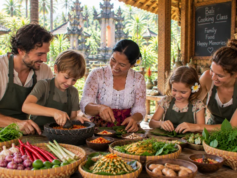 Family-friendly Balinese cooking class near Ubud