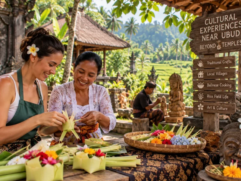 Local cultural and food experiences near Ubud