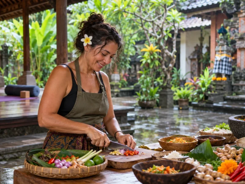 do you need a wellness retreat to enjoy yoga and cooking in ubud