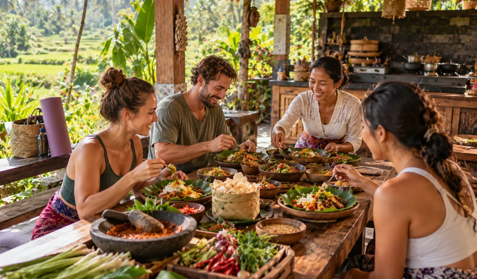 Does a Yoga and Cooking Class in Ubud Include Lunch?