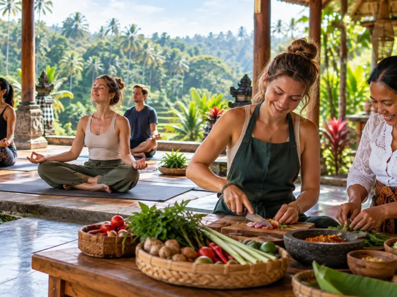 is yoga cooking day too tiring first time visitors