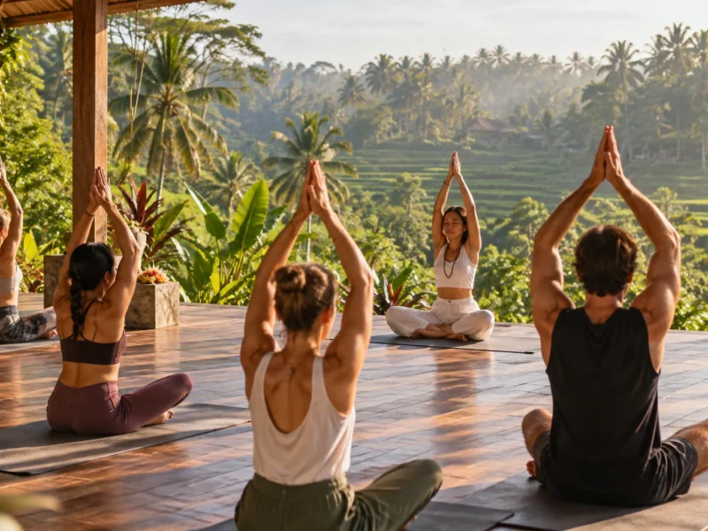 morning yoga ubud first time visitors