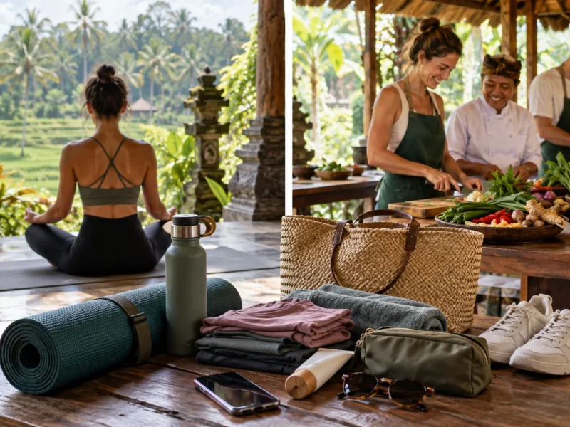 what to bring yoga cooking day ubud