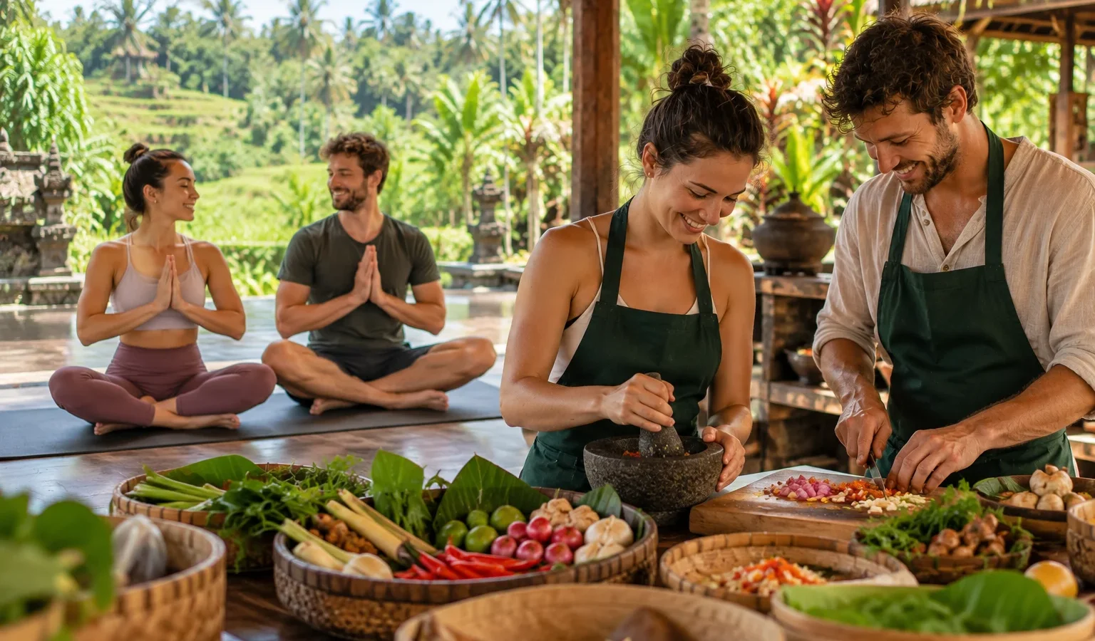 Yoga and Cooking Class in Ubud for Couples